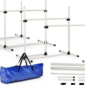 Aosom Dog Agility Jumps Adjustable Height Training Kit-0