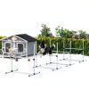 Aosom Dog Agility Jumps Adjustable Height Training Kit-1