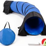 Rain Queen Dog Agility Tunnel 10ft Foldable Training-0