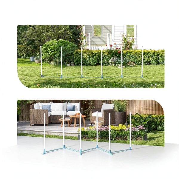 MHSTAR Dog Agility Jump Two‑Way Design Portable-2
