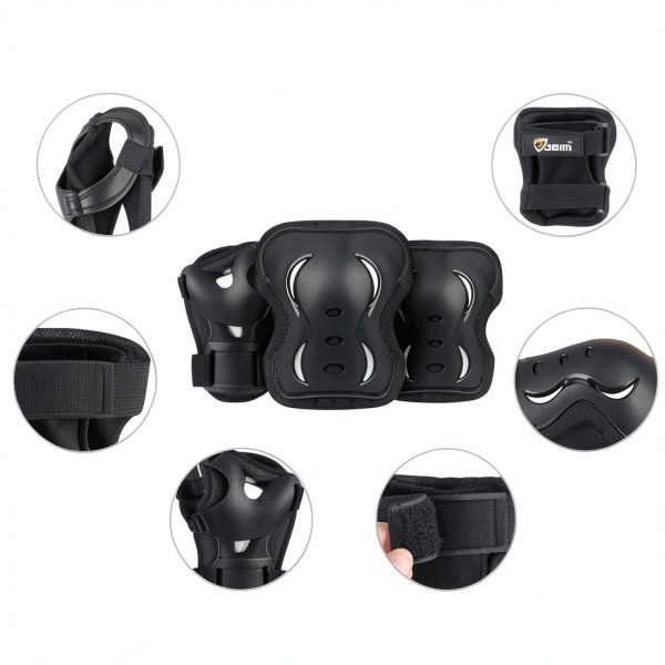 Skateboarding Gear JBM EPS Foam Black Teens-4