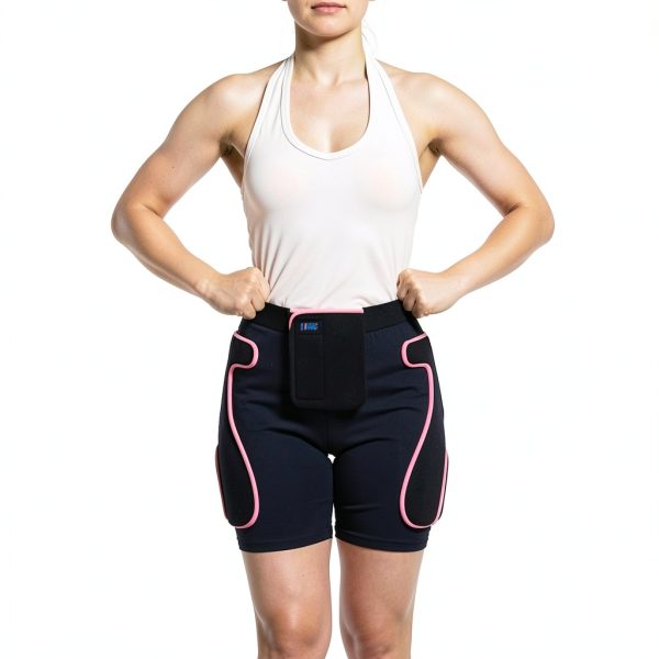 BelugaDesign Women's Skating Padded Shorts Black Pink Small-2