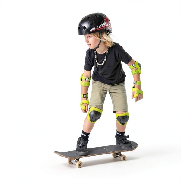 Kids Skates Safety Elbow Pads 99FLIPS Polyester-6