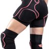 BelugaDesign Women's Skating Padded Shorts Black Pink Small-0