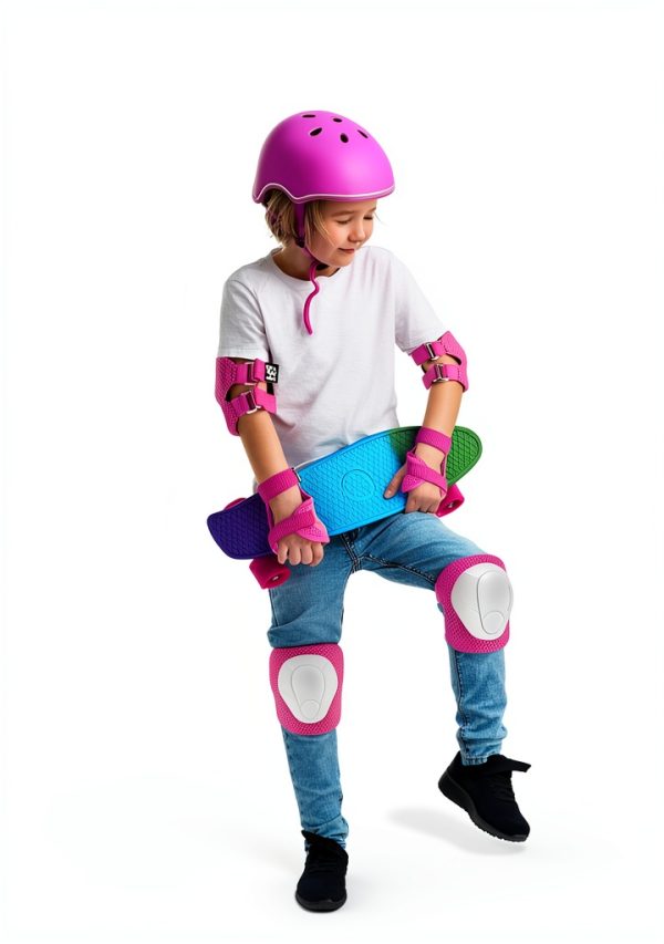 Kids Skates Safety Elbow Pads 99FLIPS Polyester-4