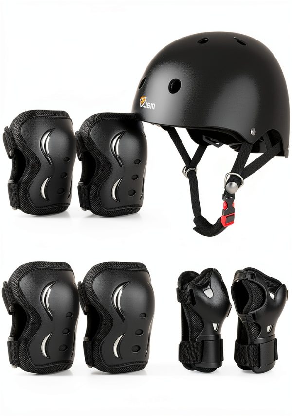 Skateboarding Gear JBM EPS Foam Black Teens-0