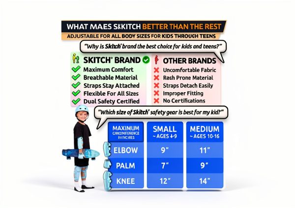 SKITCH Multi Sport Protective Gear Set Blue Small-2
