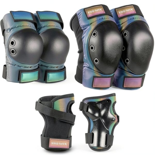 XINDAER Skate Knee Pads Gradient Design Protective Gear Small Medium-0
