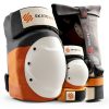SKATEWIZ Adult Skate Pads Set Full Protection Sunrise Orange-0