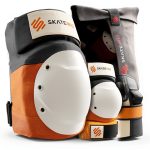 SKATEWIZ Adult Skate Pads Set Full Protection Sunrise Orange-0