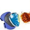 ZLEIOUY Kids Protective Gear Set with Knee Elbow Wrist Pads Blue-2