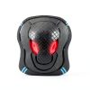 Tsavnpk Kids Skate Protective Gear Set 6‑Piece Black Red Size S/M-2