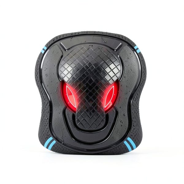 Tsavnpk Kids Skate Protective Gear Set 6‑Piece Black Red Size S/M-2