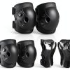 Kids Cycling Protective Gear Cockchafer Black Knee, Elbow and Wrist-0
