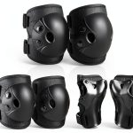Kids Cycling Protective Gear Cockchafer Black Knee, Elbow and Wrist-0