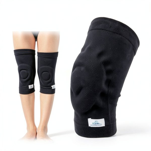 Skating Spirit Gel Knee Pads Black Beige Small Medium Large Sizes-5