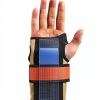 Skateboard Knee Pads OutdoorMaster Nylon ABS Set Black Orange Size M-3