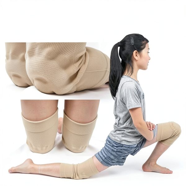 Skating Spirit Gel Knee Pads Black Beige Small Medium Large Sizes-2