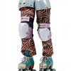 OutdoorMaster Skateboarding Knee Pads - Black Orange Size M Adult-4