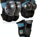 80Six Kids Protective Skate Pad Set Stone Blue Medium-0