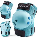 PAPAISON Skate Protective Gear Set 6-in-1 Knee Elbow Wrist Pads Large-0