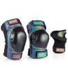 XINDAER Skate Knee Pads Gradient Design Protective Gear Small Medium-2
