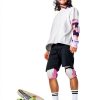 OutdoorMaster Skateboarding Knee Pads - Black Orange Size M Adult-5