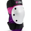 80Six Kids Sport Pad Set Pink Purple Wristguards Knee Elbow Pads-2
