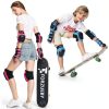 Forzueby Skate Knee Pad Set - Nylon Gear with Adjustable Straps-5