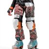 Skateboard Knee Pads OutdoorMaster Nylon ABS Set Black Orange Size M-4