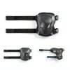 Tsavnpk Kids Skate Protective Gear Set 6‑Piece Black Red Size S/M-1