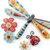 Stepping Stone Home Sweet Dragonfly by Spoontiques Resin Garden Décor-3