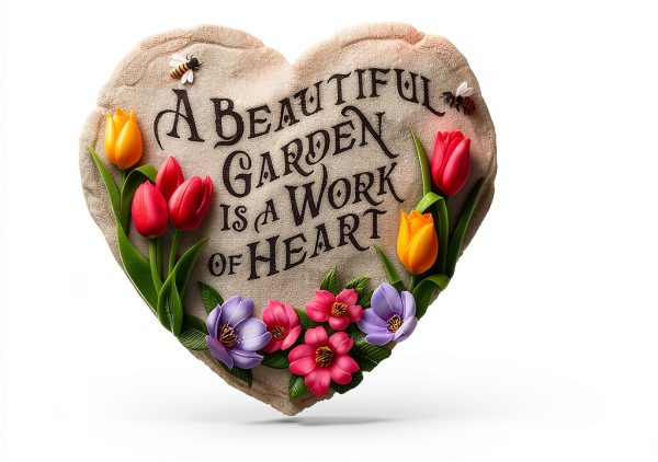Garden Stepping Stone Spoontiques Resin Painted Round-5