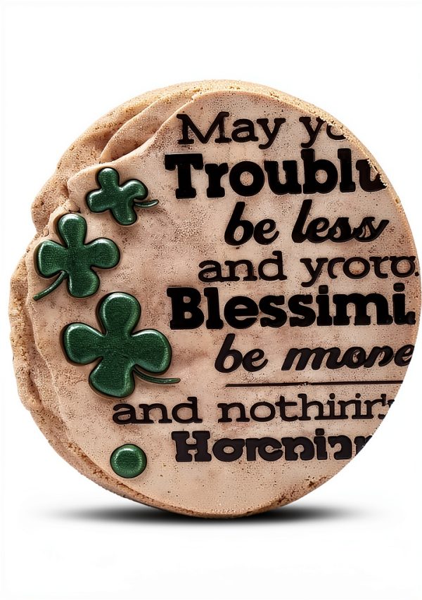 Spoontiques St Patrick's Day Stepping Stone Resin Garden Decor 9.5"-3