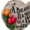 Garden Stepping Stone Spoontiques Resin Painted Round-3