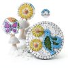 Garden Stepping Stones Smusei Butterfly Hummingbird 10in Decorative-2