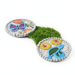 Garden Stepping Stones Smusei Butterfly Hummingbird 10in Decorative-0
