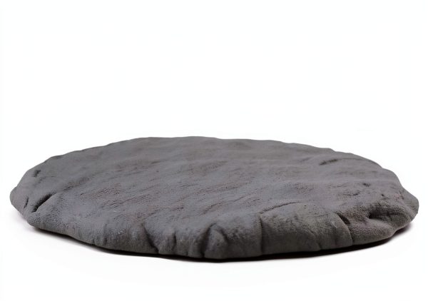 Ei Circular 15.5” Stepping Stones Grey Resin Set of 4 with Stakes-2