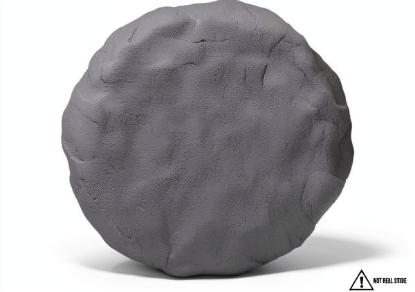 Ei Circular 15.5” Stepping Stones Grey Resin Set of 4 with Stakes-1