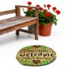 Carson Welcome Garden Stone Round 9.5" x 9.5" Grandchildren Design-2