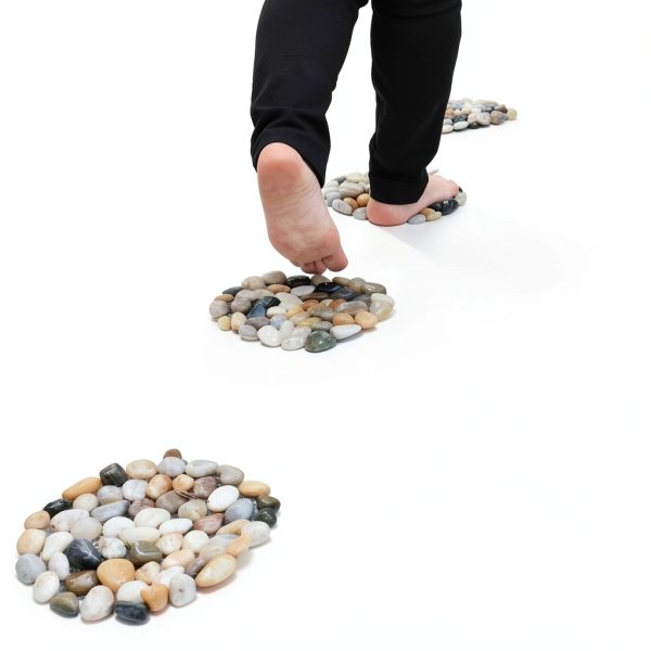 Natural Pebble Stepping Stones Yuanzhihang 9in Outdoor Massage Path-4