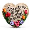 Garden Stepping Stone Spoontiques Resin Painted Round-4