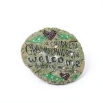Carson Welcome Garden Stone Round 9.5" x 9.5" Grandchildren Design-0