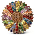 Midwest Products Daisy Stepping Stone Kit Multicolor Mosaic Glass 12in-0