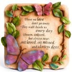 Evergreen Those We Love Don't Go Away Garden Memorial Stone | Outdoor Safe | 10-Inch | Remembrance Gift | Décor for Homes, Lawn and Garden-0