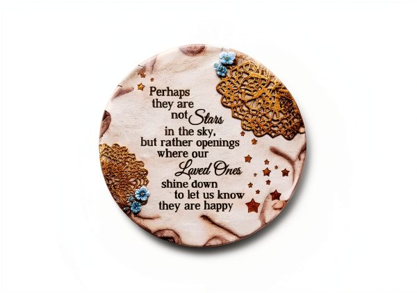 Garden Stone Stars in the Sky Memorial Pavilion Gift Co 10in Round-2