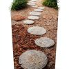 6 Pcs Round Stepping Stone Molds, 3 Size Reusable Cement Molds for Concrete, 8''/9.4''/ 10.8'' Plastic Concrete Mold for Casting Garden and Walkway-5