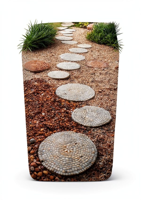 6 Pcs Round Stepping Stone Molds, 3 Size Reusable Cement Molds for Concrete, 8''/9.4''/ 10.8'' Plastic Concrete Mold for Casting Garden and Walkway-5