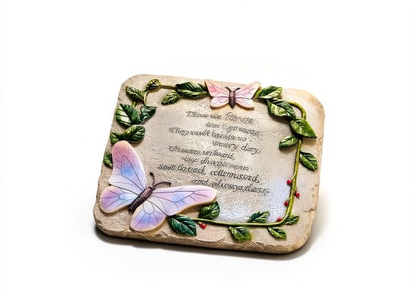 Evergreen Those We Love Don't Go Away Garden Memorial Stone | Outdoor Safe | 10-Inch | Remembrance Gift | Décor for Homes, Lawn and Garden-6