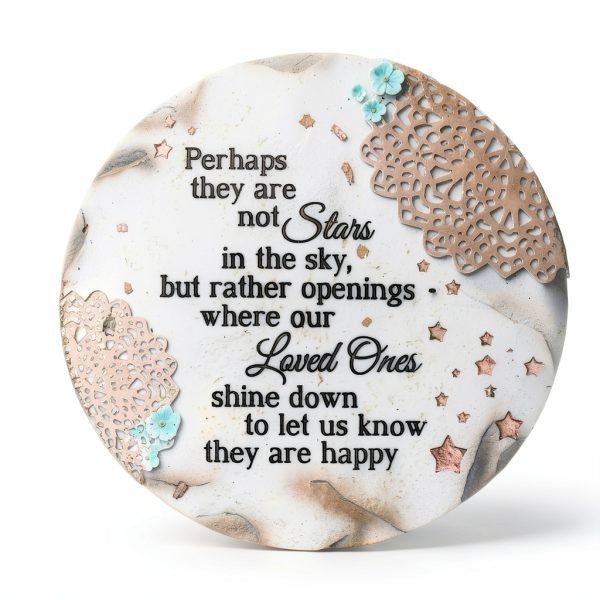 Garden Stone Stars in the Sky Memorial Pavilion Gift Co 10in Round-6
